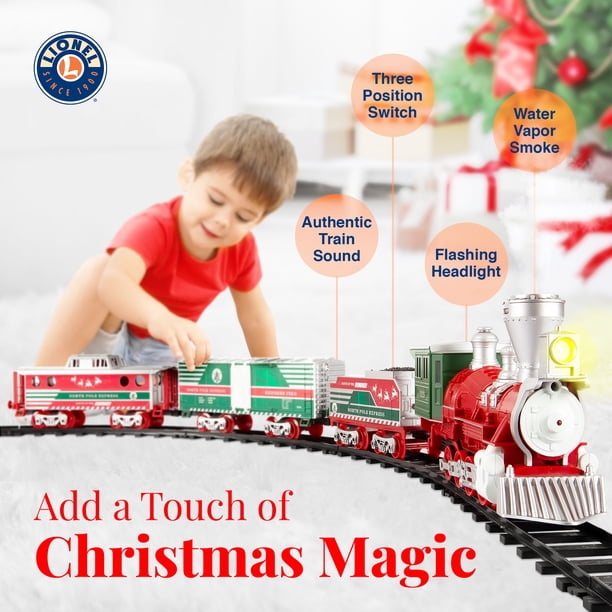 Lionel Trains North Pole Express Holiday Train Set for Indoors