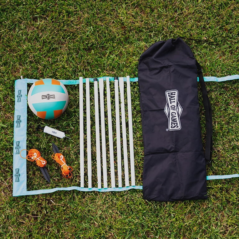 Hall of Games 20 ft Volleyball Set with Steel Poles and Ball photo 1