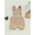 thumbnail image 2 of Baby Girl Boy Short Overall Romper Backless Button Suspender Shorts Sleeveless Strap Jumpsuit One-Piece Outfits, 2 of 7
