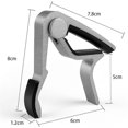 thumbnail image 5 of Quick Release Guitar Capo, Capotastos Capo for Acoustic Guitar, Classical Guitar, Electric Guitar, Ukulele, Bass, Banjo (Silver), 5 of 5