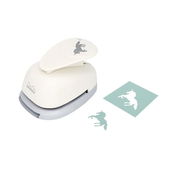 Bira Craft 1.5 inch Unicorn 3 Shape Lever Action Craft Punch for Paper Crafting Scrapbooking Cards Arts