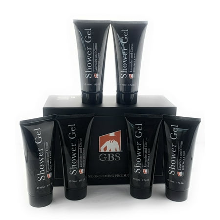 GBS Lavender and Citrus Shower Gel & Body Wash 5 oz- 3 in 1 for Body, Face and Hair-6 Pack!!!