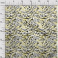 thumbnail image 3 of oneOone Georgette Viscose Yellow Fabric Animal Skin Dress Material Fabric Print Fabric By The Yard 42 Inch Wide, 3 of 4