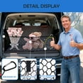 thumbnail image 5 of Envelope Style Cargo Net for 2015-2020 GMC Yukon/Chevy Tahoe/Suburban Accessories, Rear Trunk SUV Mesh Cargo Net, Upgraded 5mm Bungee&Double-Layer Nylon Storage Netting Grocery&Tools Holder Organizer, 5 of 8