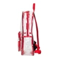 thumbnail image 3 of Eastsport Spark Clear Backpack, Red/Black, 3 of 7