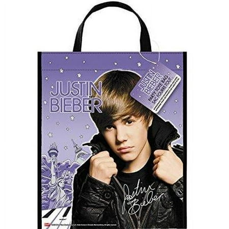 justin bieber deluxe favor bag, 13 x 11