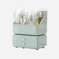 thumbnail image 6 of EDOEMSE Modern Makeup Storage, Waterproof and Dustproof Makeup Organizer and Storage Cosmetics Organizer Box for Countertop with Lid & Drawers, Green, 6 of 6