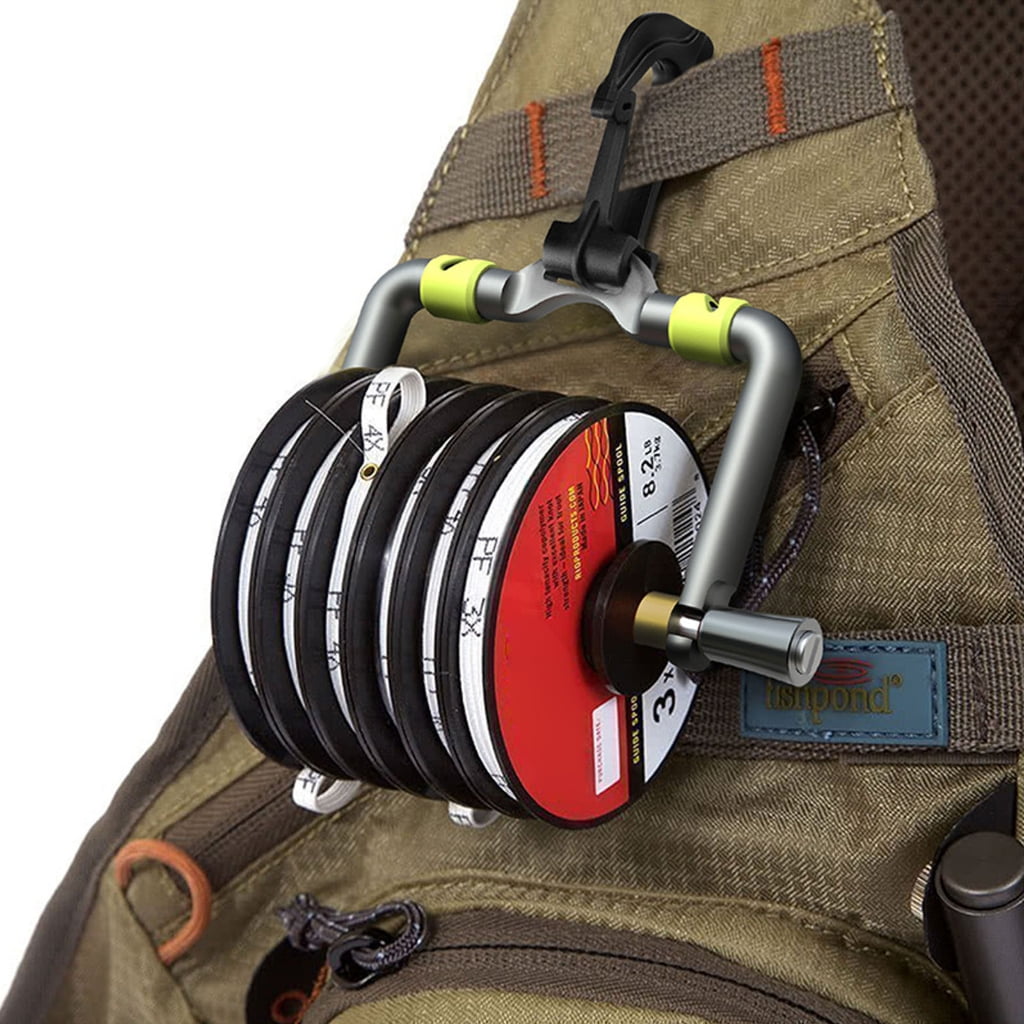 Oasiva Compacts Fly Fishing Line Spool With Glowing Sleeve And Cutting Grooves Line Organizers For Tippet Leader Organization
