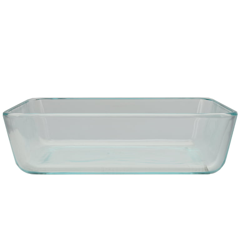 Baking Dish With Lid, Clear Glass, 6-Cup