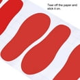 thumbnail image 5 of Uxcell 5.9x2.3" Footprints Floor Stickers Footprint Wall Stair Decal Sticker, Red 4 Pairs, 5 of 6