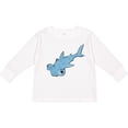 thumbnail image 3 of Inktastic Cute Hammerhead Shark Boys or Girls Long Sleeve Toddler T-Shirt, 3 of 5
