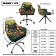 thumbnail image 7 of Xoenoiee Cat Daisy Flower Print Swivel Armchair Accent Dining Chair Cover for Office, Stretch Mid-Back Office Desk Chair Sliopcover Leisure Arm Chair Protector with Arms for Living Room, 7 of 7