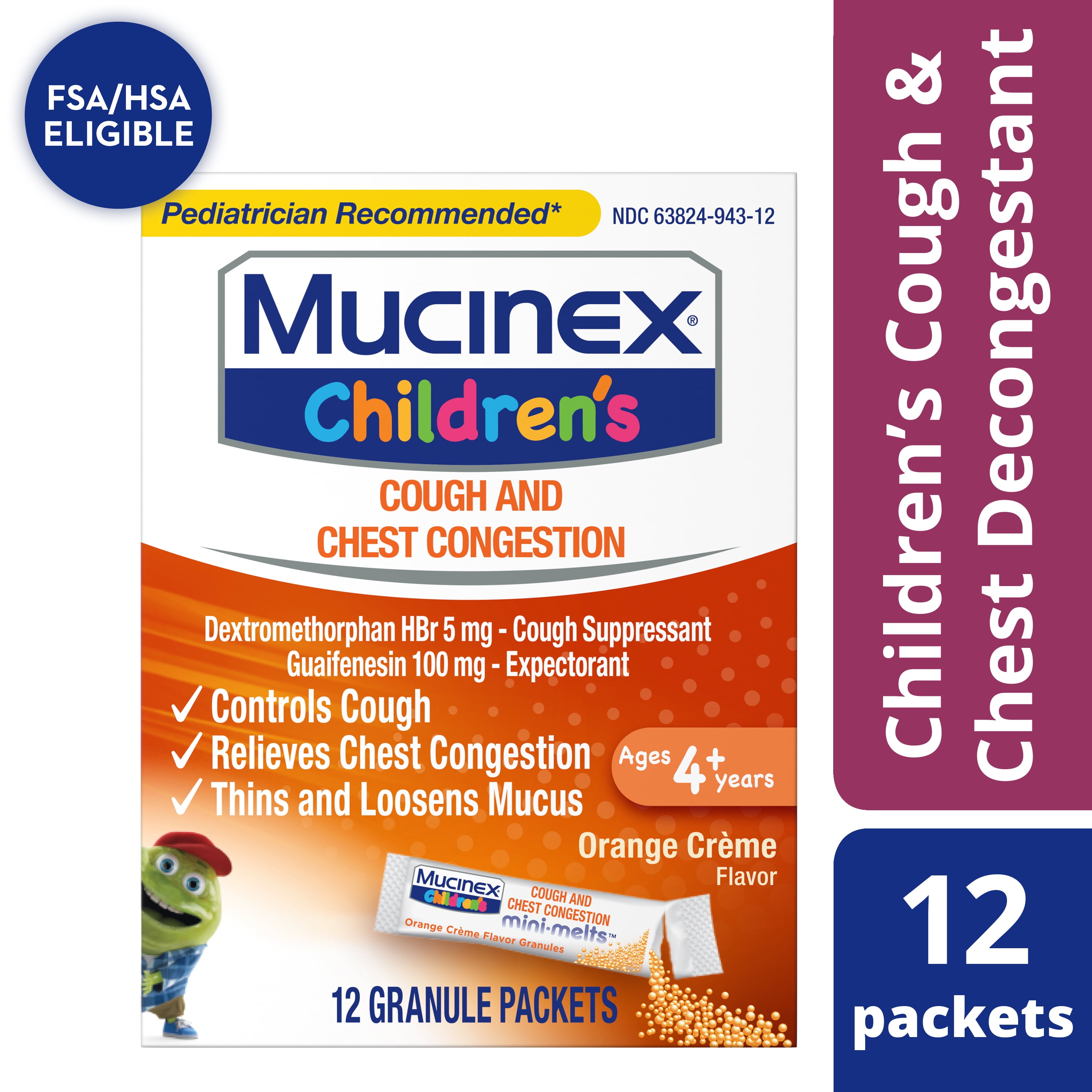 Mucinex Children s Chest Congestion Expectorant And Cough Suppressant 