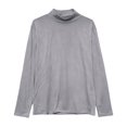 thumbnail image 4 of EDFBUYKRS Womens Plus Size Tops Long Sleeve Shirts V Neck Textured Keyhole Gathered Knit Tunic Loose Fall Blouses M, 4 of 4
