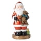 thumbnail image 3 of Estatua de Papá Noel, escultura decorativa, recuerdo de fiesta, manualidades, figura de resina para Sosteniendo un osito de peluche, 3 of 9