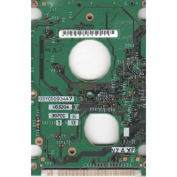 MHT2060AH PL, PN CA06297-B46600SS, Fujitsu 60GB IDE 2.5 PCB