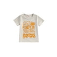 thumbnail image 2 of Toddler Boys Halloween Thanksgiving T-shirt Short Sleeve Pumpkin/Turkey Print Loose Tops, 2 of 10