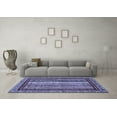 thumbnail image 3 of Ahgly Company Machine Washable Indoor Square Southwestern Blue Country Area Rugs, 7' Square, 3 of 4