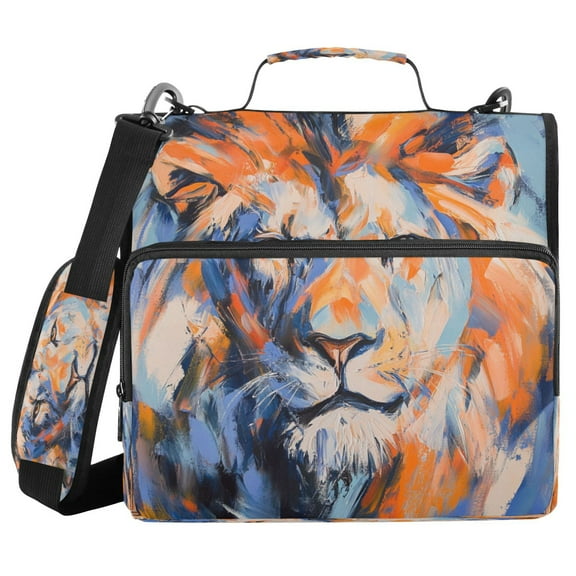 YAZAOO Zipper Binder trapper keeper Documents Organized Design Majestic Mane Printed