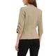 thumbnail image 3 of Blazer de solapa inspirador para mujeres con mangas 3/4, bolsillo y botón único, traje de trabajo M color caqui, 3 of 6