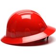 thumbnail image 3 of Casco de seguridad Pyramex serie SL con ala completa y ajuste de matraca de 4 puntos, rojo, 3 of 5