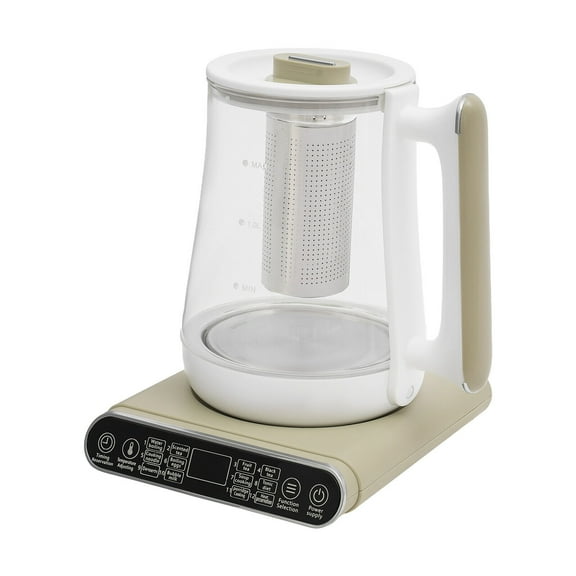 1.8L Electric Kettle - 800W Fast Boiling, Touch Control, Clear Glass with LED Light, Auto Shut-Off