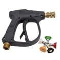thumbnail image 1 of Pressure Washer Spray Gun with 5 Nozzles, 4000 PSI 1/4" Quick Connect Foam Gun, M22 Male Thread Spray Gun for Car Washing, 1 of 5