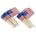 thumbnail image 1 of Kilougeis Dumpling Handmade Dumpling Maker Model Dumpling Artifact Manual Stuffing Spoon Dumpling Peeler100Pcs US Flag Picks for Sandwiches Appetizers Cupcake Toppers, 1 of 4