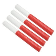 Gongxipen 4pcs Wooden Track and Field Equipments Relay Batons Sticks Racing Competition Tools Running Racing Relay Batons Outdoor Fitness Running Tools(Red and White)