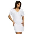 thumbnail image 4 of Womens V Neck Short Sleeve T Shirt Dress, 4 of 11