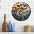 thumbnail image 3 of Yayeee Wall Clock Battery Operated 9.5" Silent Quartz Non-Ticking for Living Room Decor, Pine Tree at Dawn, 3 of 8