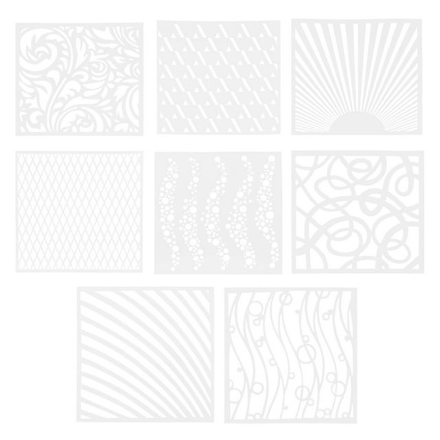 Stencils Wall Painting Stencil Art Drawing Template Diy Geometric Reusable Decorative Decor