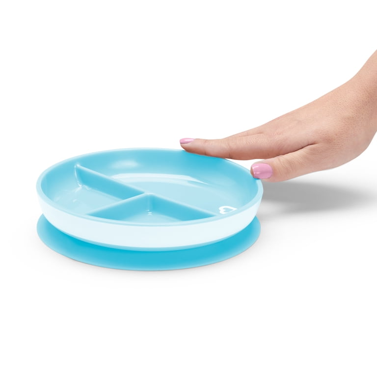 Munchkin Stay Put Divided Suction Plate, Blue photo 2