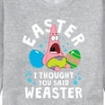 thumbnail image 3 of SpongeBob Squarepants - Easter Weaster - Men's Crew Neck Fleece Pullover, 3 of 6