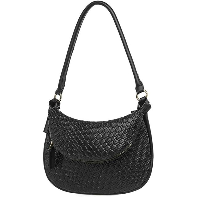LinYooLi Sac à Bandoulière Tissé Sac à Main Y2K Femmes Sac à Main Élégant Sac à Bandoulière Rétro