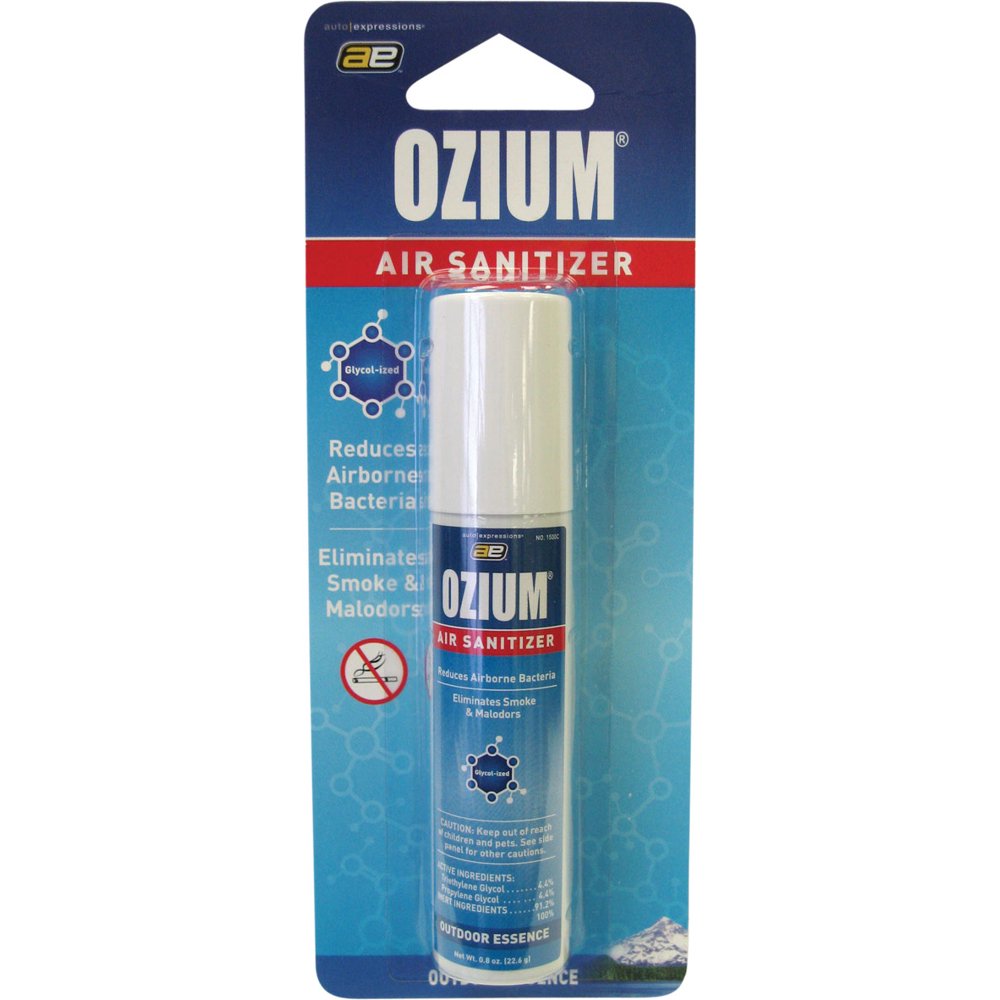 Ozium Smoke & Odor Eliminator Air Sanitizer / Freshener 0.8oz OUTDOOR