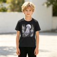 thumbnail image 2 of HCYSFG Boys Jellyfish T Shirt Crew Neck Short Sleeve Ocean Animal Graphic Relaxed Fit Casual Tee Everyday Summer Top, 2 of 5