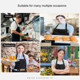 thumbnail image 5 of Piece Black Chef Apron, Unisex Work Apron, Waterproof Adjustable Apron with 2 Pockets, Personalized Apron for Catering Cooking Gardening Cleaning Painting, 5 of 5