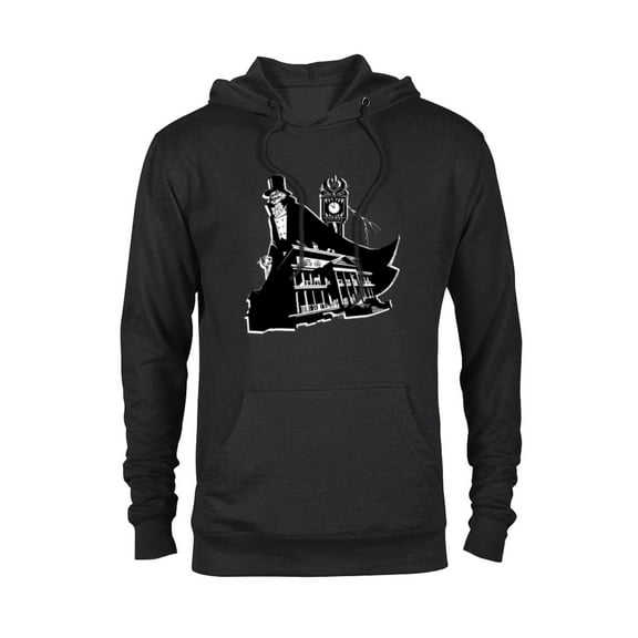 Disney Haunted Mansion Movie Hatbox Ghost Grandfather Clock - Pullover Hoodie for Adults - Customized-Black