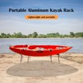thumbnail image 4 of Mistaha Portable Aluminum Kayak Stand Set - Lightweight Kayak Storage Rack with Durable Nylon Connectors and Polyester Straps - Strong Load Capacity - 23.2x16.1x4.1 in - 5.7 lbs, 4 of 6