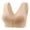 Beige, variant on Womens Bra Seamless Front Close Wireless Bras with Jelly Soft Support, Smoothing Padded Bralette Light Purple,One Size