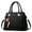 Black, variant on Women's Large Capacity Embroidery Thread Top-Handle Handbags Purse Satchel Leather Totes Crossbody Shoulder Bag