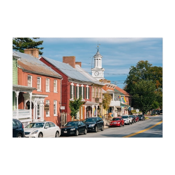 German Street 01 - Shepherdstown West Virginia Photography Unframed Wall Art Print 5 x 7 inches