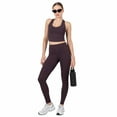 thumbnail image 3 of YITTY Active Women's Ultraluxe High-Waist Legging, Athleisure, 4-Way-Stretch, Deep Plum, M, Regular | 27" Inseam, 3 of 7