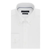 TOMMY HILFIGER Mens White Collared Classic Fit Dress Shirt XL 17- 32/33