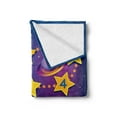 thumbnail image 2 of Cartoon Activity Soft Flannel Fleece Blanket, Space Themed Educational Numbers Game Astronaut Reaching to the Spaceship, Cozy Plush for Indoor and Outdoor Use, 70" x 90", Multicolor, by Ambesonne, 2 of 5