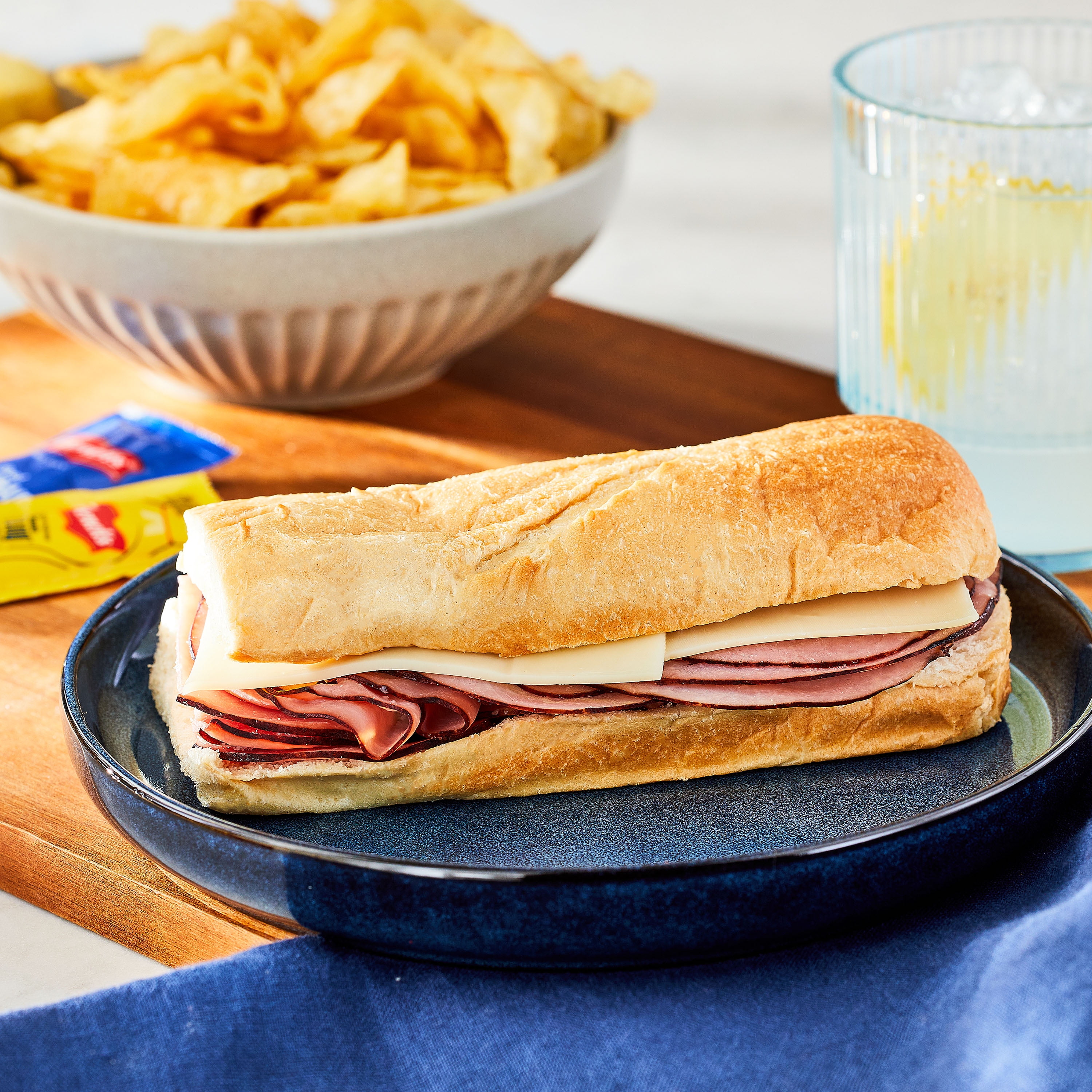 Marketside Extra Meat Ham & Swiss Sub Sandwich, Half, 8.5oz