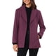thumbnail image 1 of Abrigos Trench Chic Inspire con Cinturón para Mujer, Chaqueta de Invierno con Cuello Chal, Abrigo de Línea A, Pea, de Un Solo Botón, L Púrpura, 1 of 6