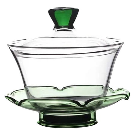 

NUOLUX 1 Set Transparent Tureen Teacup Chinese Style Tea Cup Glass Tureen Teacup for Home Office