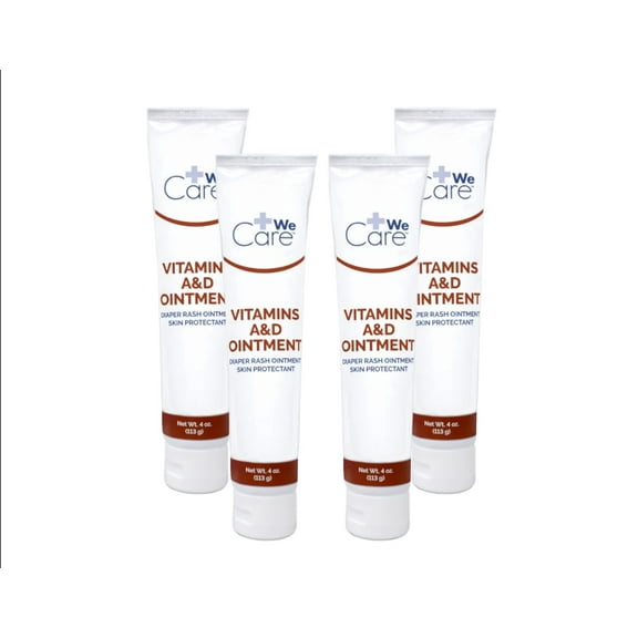4 Pack Dynarex Vitamins A & D Ointment Tube 4Oz Each
